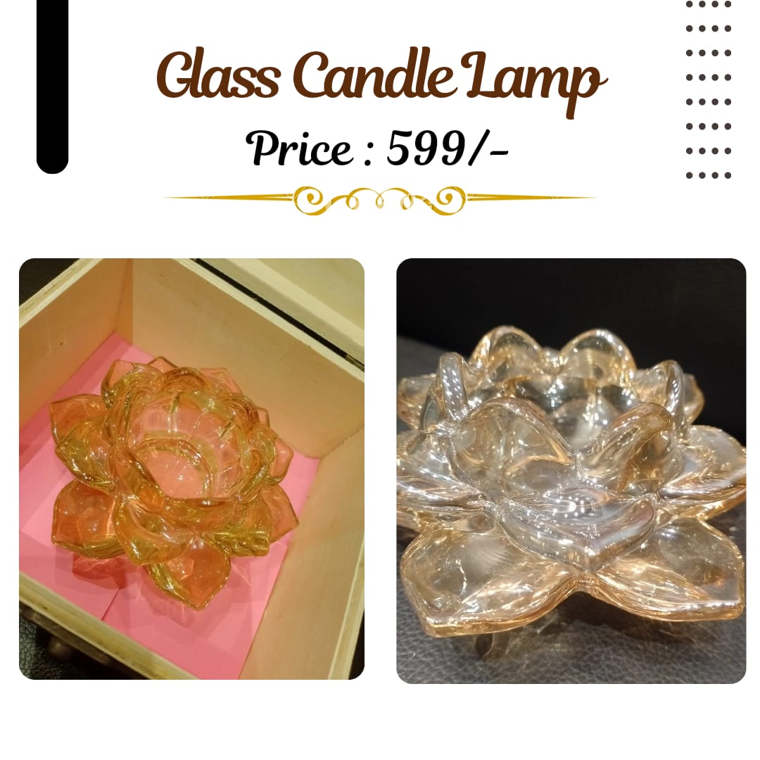 Glass Candle Lamp